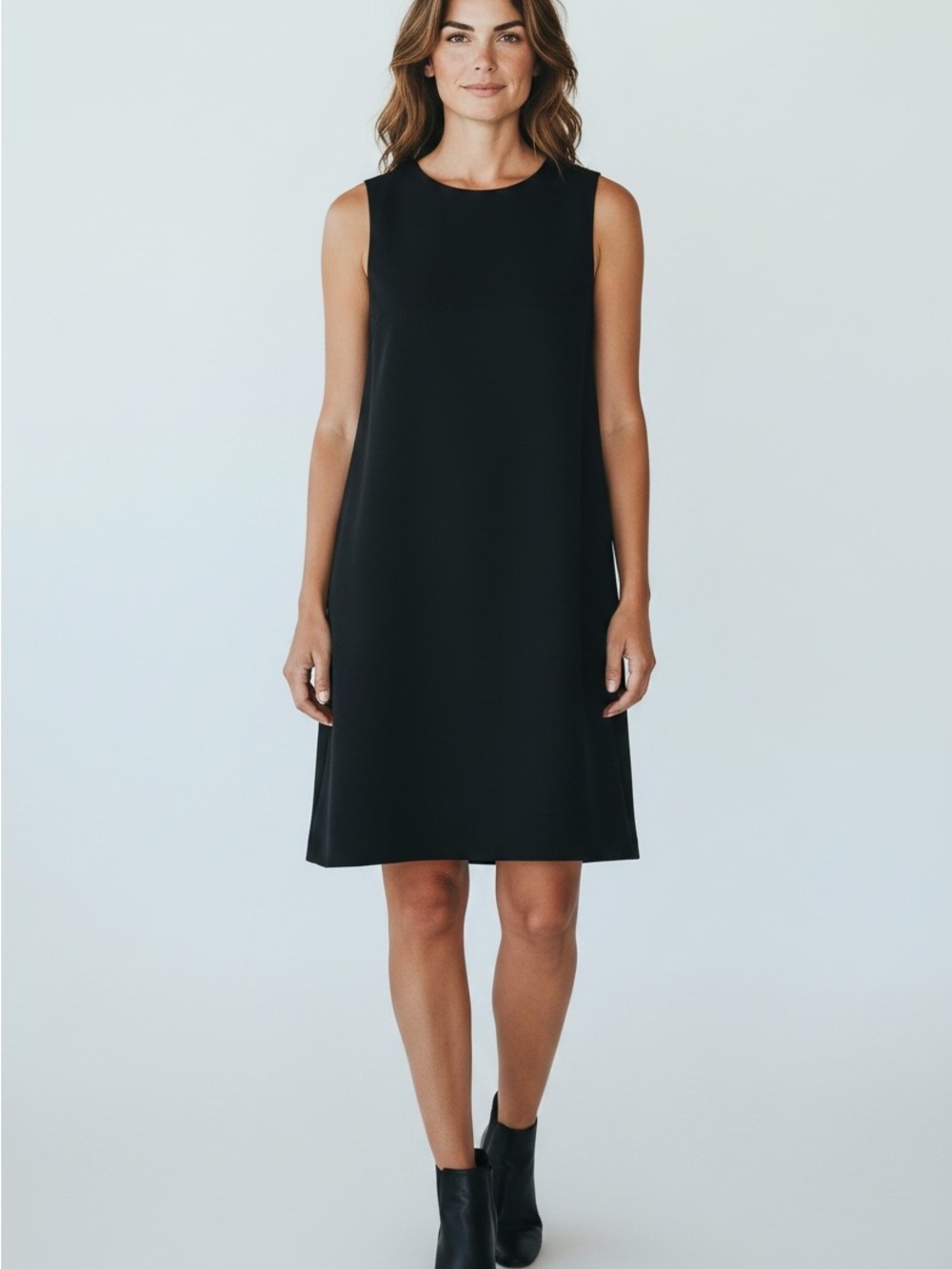 Calvin Klein Business Casual Black Sleeveless Sheath Mini Dress Size 6